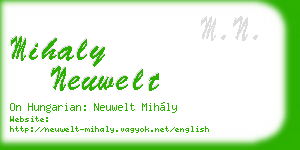 mihaly neuwelt business card